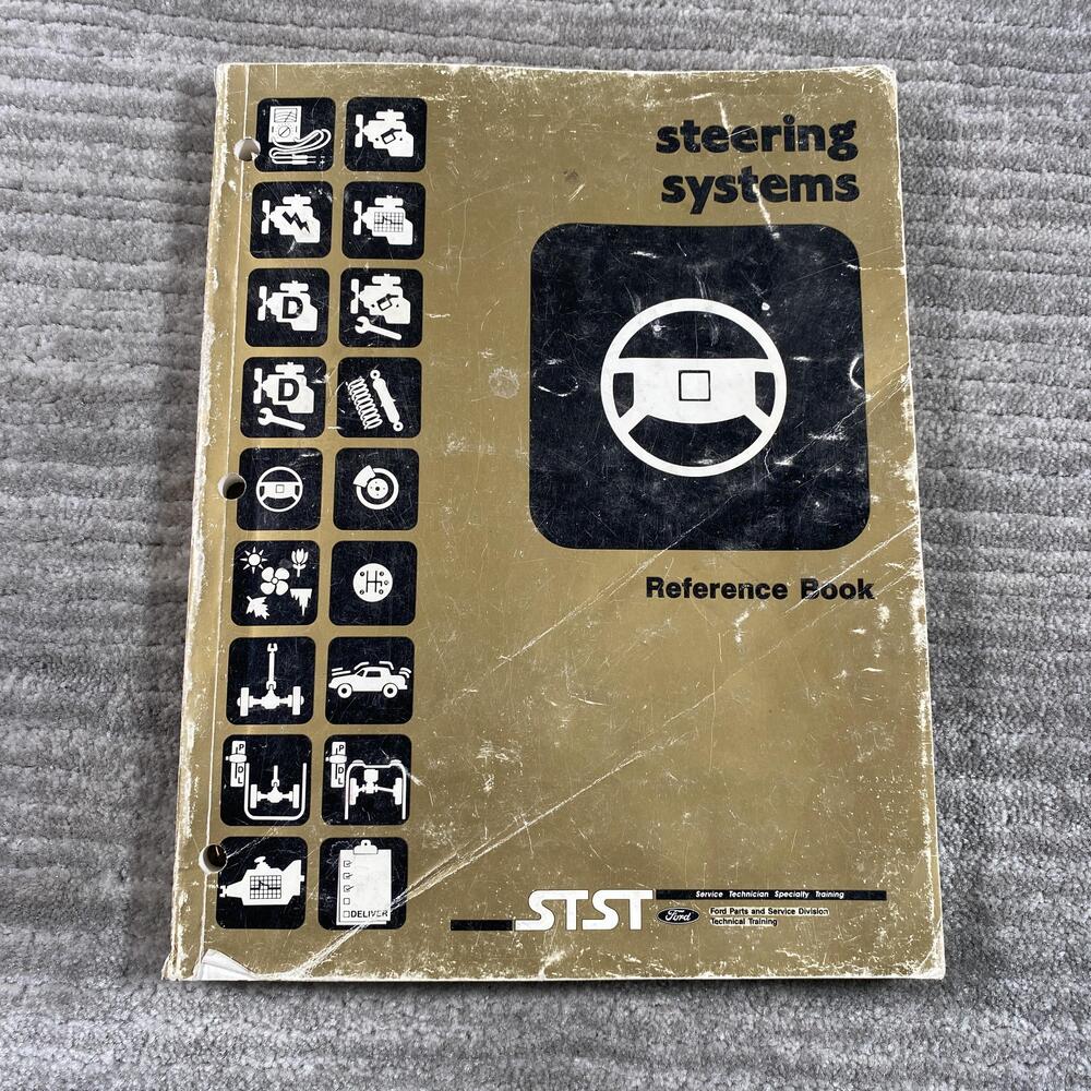 Vintage 1990 Steering Systems Reference Book Ford STST Loose-Leaf Manual PB